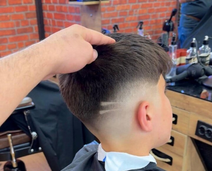 Fade Haarschnitt Detail bei Kawa Friseur